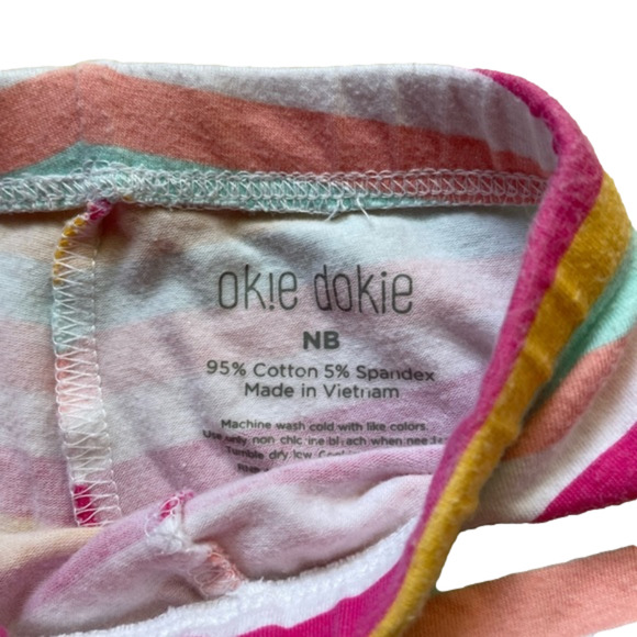 3/$20 Ok!e dokie new born striped pants - Picture 2 of 3